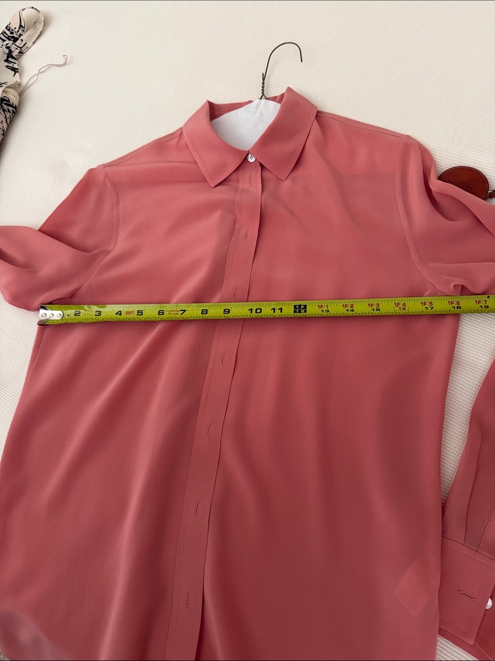 Everlane đ¸ Clean Silk Relaxed Shirt â˘Pink ⢠Size 2 - Picture 8 of 13